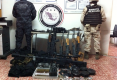 Confiscan armas y autos blindados en Puerto Pejasco